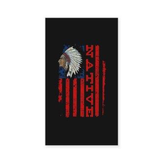 Proud Native American Day Vintage USA Flag