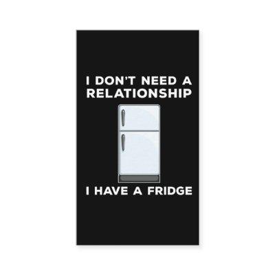 Proud Single Person I have a Fridge Lover
