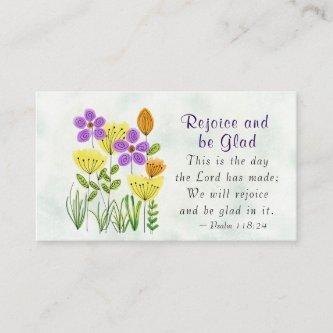 Psalm 118:24 This is the Day, Inspirational Floral