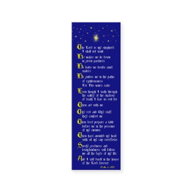 Psalm 23 Bookmark Mini