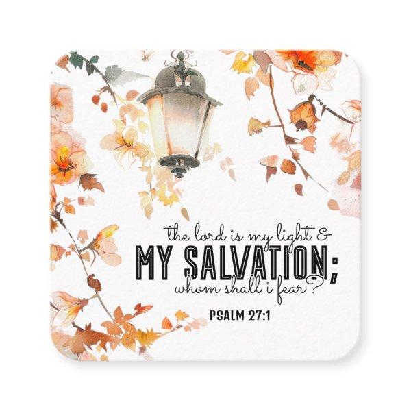 Psalm 27:1 The Lord is my Light & Salvation Bible Square