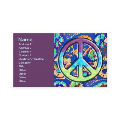 Psychedelic Trippy Purple Peace Sign