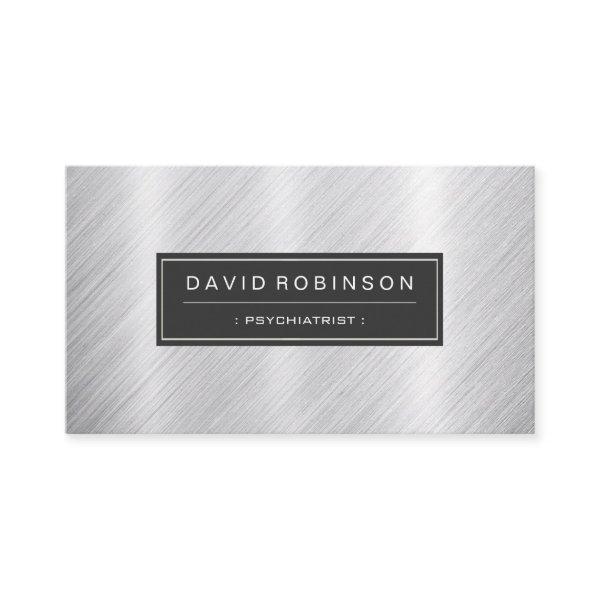 Psychiatrist - Modern Brushed Metal Look