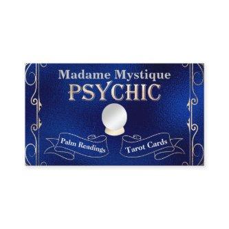 Psychic Crystal Ball Gold and Blue