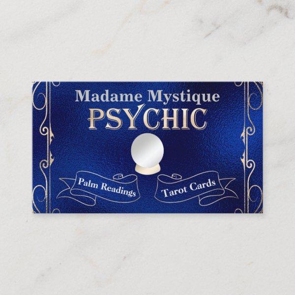 Psychic Crystal Ball Gold and Blue
