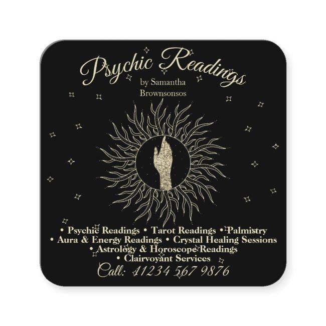 Psychic Medium Astrologist Massage Sepia Healing Square