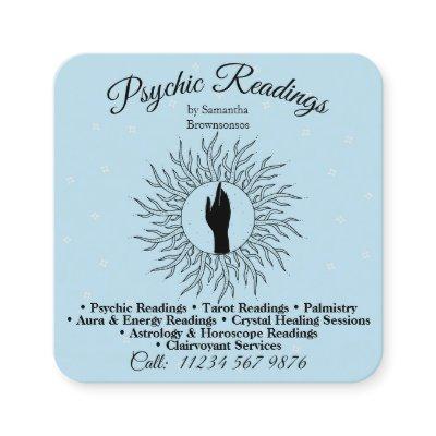 Psychic Medium Blue Massage Energy Healing Square