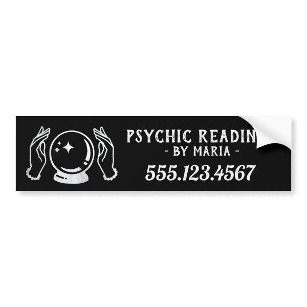 Psychic Medium Crystal Ball  Bumper Sticker