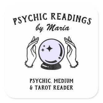 Psychic Medium Crystal Ball  Square S Square Sticker