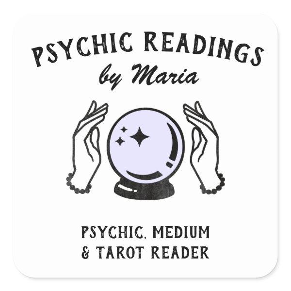 Psychic Medium Crystal Ball  Square S Square Sticker