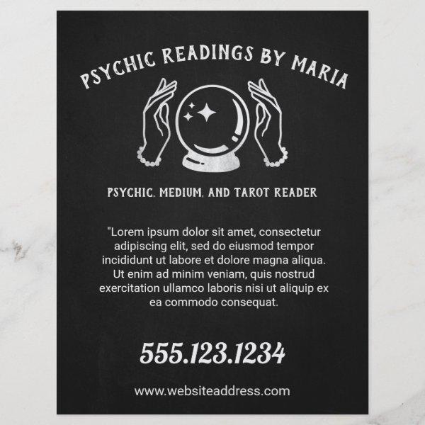 Psychic Medium Tarot Card Reader Flyer