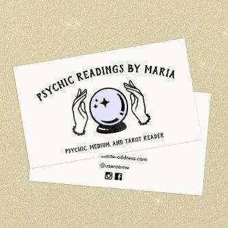 Psychic Medium Tarot Card Reader Illustration