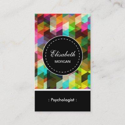 Psychologist- Colorful Mosaic Pattern