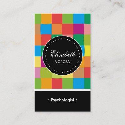 Psychologist- Colorful Sqaure Pattern