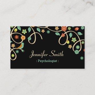 Psychologist - Elegant Swirl Floral