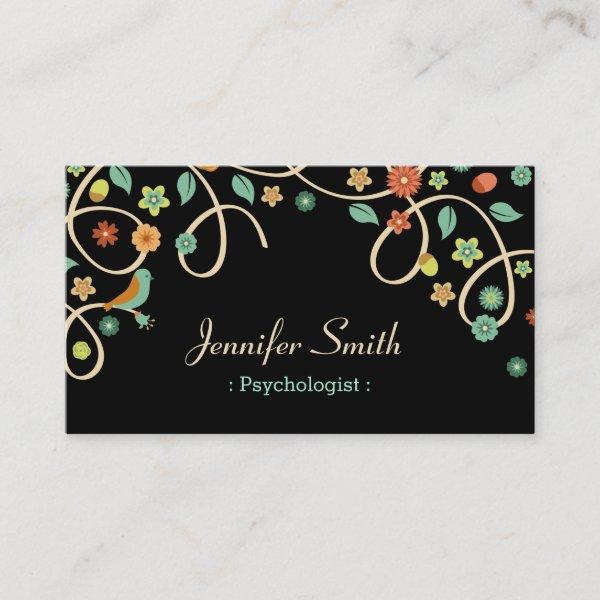 Psychologist - Elegant Swirl Floral