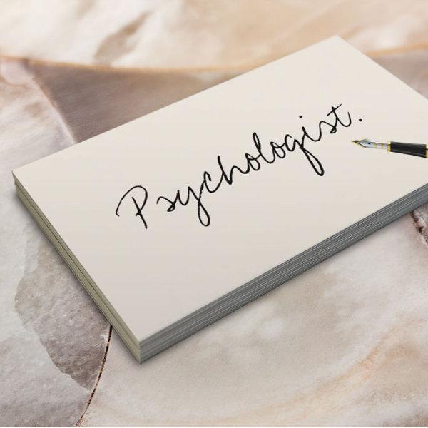 Psychologist Handwritten Typography Minimalist