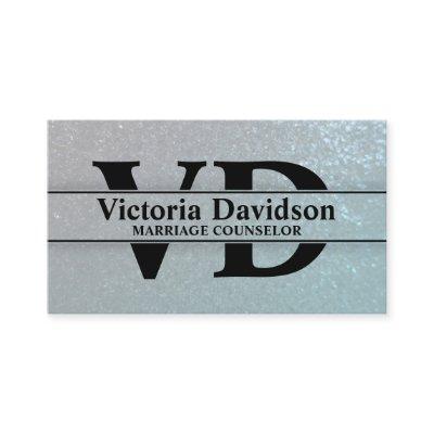 Psychologist Marriage Counselor Bold Initials