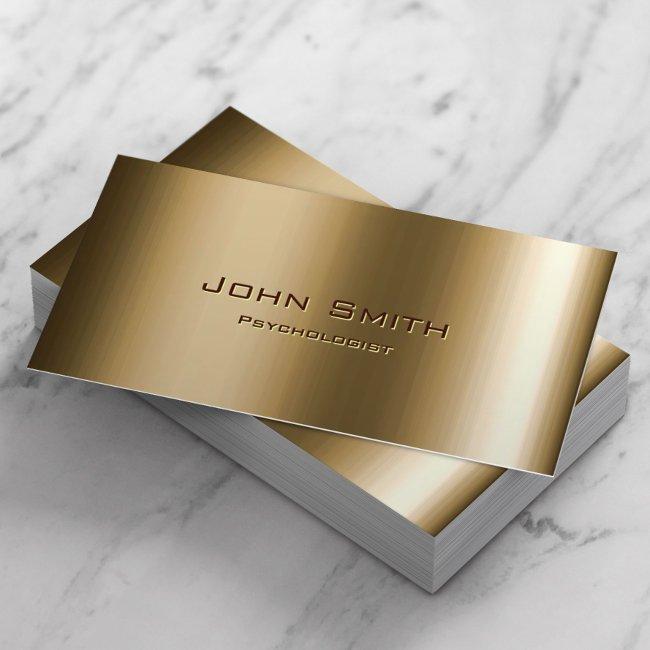 Psychologist Modern Gold Metal Bronze