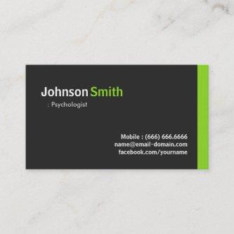 Psychologist - Modern Minimalist Green