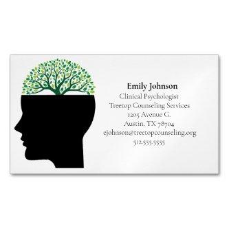 Psychologist Therapy Modern Counseling Office Tree  Magnet