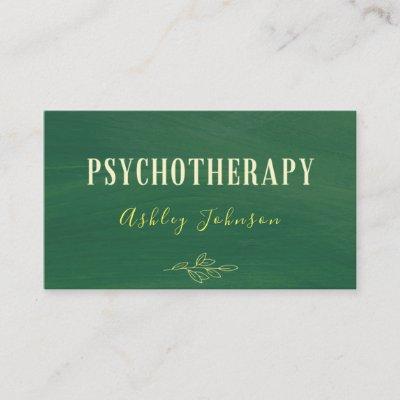 Psychotherapist Psychologist Hand Drawn Greenery