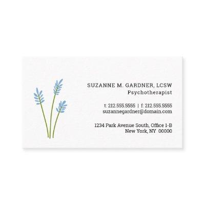 Psychotherapist Simple Blue Flower