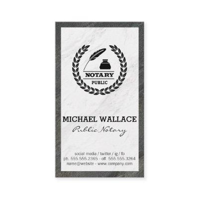 Public Notary Seal | Marble