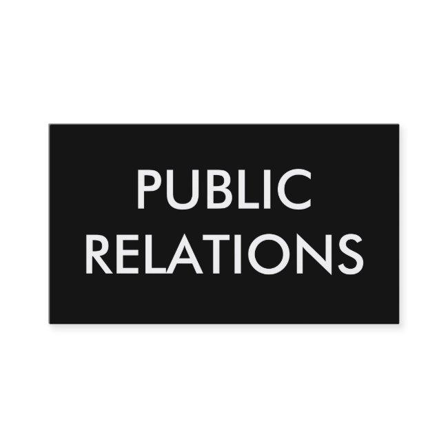 public relations