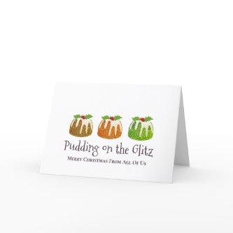 PUDDING ON THE GLITZ | Company Christmas Holiday Card
