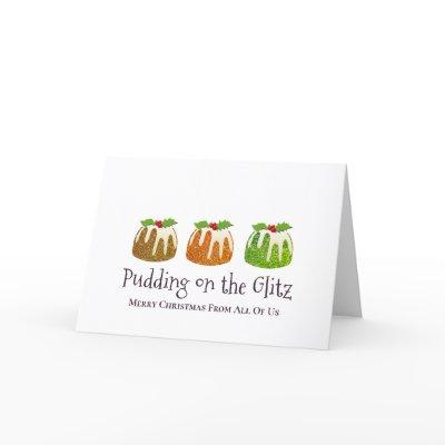 PUDDING ON THE GLITZ | Company Christmas Holiday Card