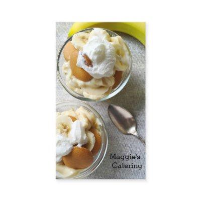 Puddings made with bananas and cookies