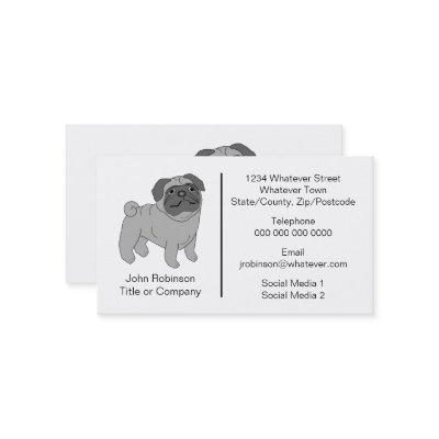 Pug Dog Design Grooming Parlour