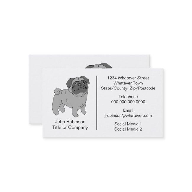 Pug Dog Design Grooming Parlour