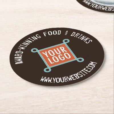 Pulpboard Custom Bar Coasters Bulk Company Logo