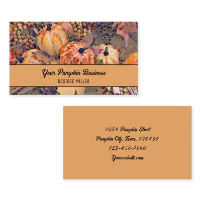 Pumpkin Autumn Orange Leaves Digital Painting