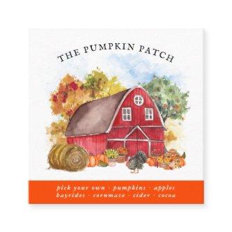 Pumpkin Patch Family Farm Rustic Barn Fall Square