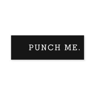 Punch Me Simple Dark Loyalty Coffee Punch-Card