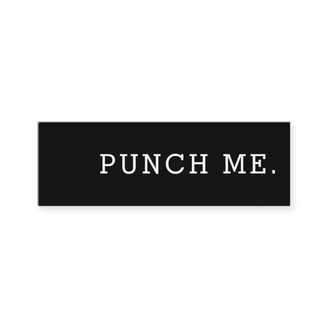 Punch Me Simple Dark Loyalty Coffee Punch-Card