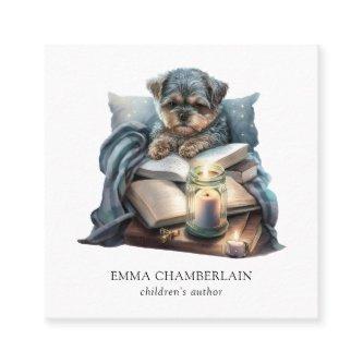 Puppy And Book Children's Author