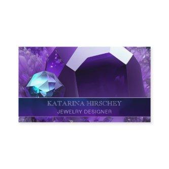 Purple Amethyst Crystal Gemstone Luxury Elegance