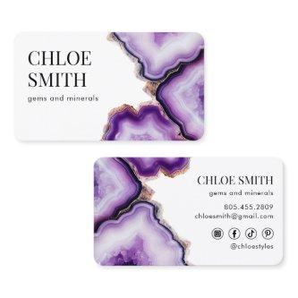 Purple Amethyst Gemstone Lapidary Gem Healer