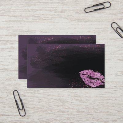 Purple and Black Lips  Template