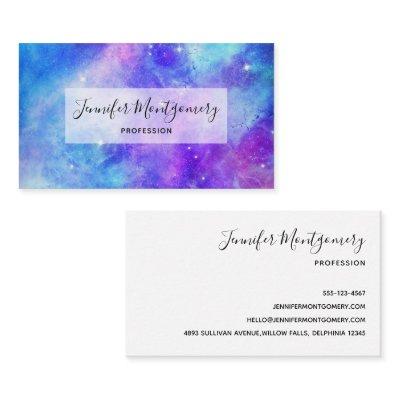 Purple and Blue Galaxy Space Abstract