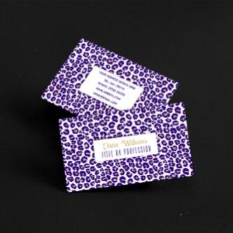 Purple and Gold Leopard Pattern
