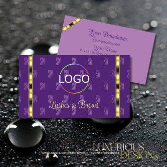 Purple and Lilac with Logo Chic Patterned Letters
