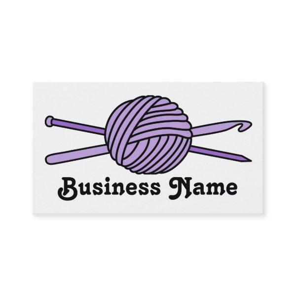 Purple Ball of Yarn (Knit & Crochet)