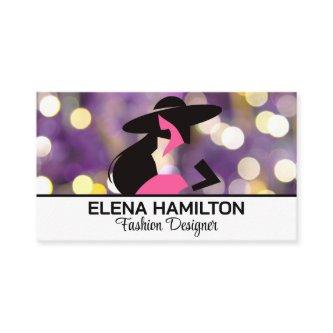 Purple Bokeh Background | Fashion Model Logo