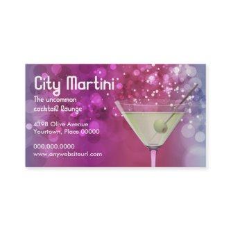 Purple Bokeh Martini Bar Bartender