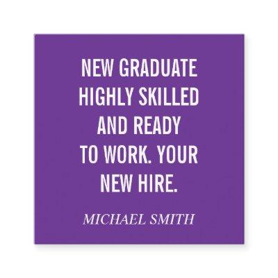 Purple Bold Quote Square